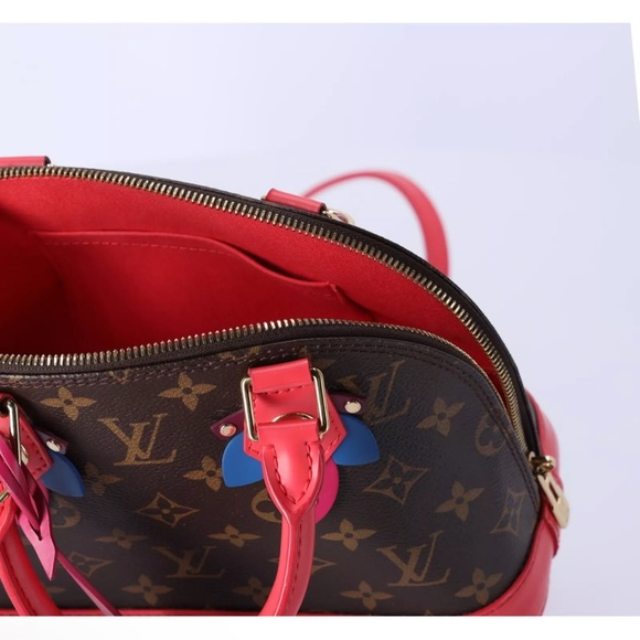 Louis Vuitton Alma BB Totem Monogram Canvas Satchel Bag Flamingo M41659 - Picture 10 of 10